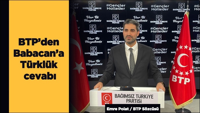BTP’den Babacan’a Türklük cevabı