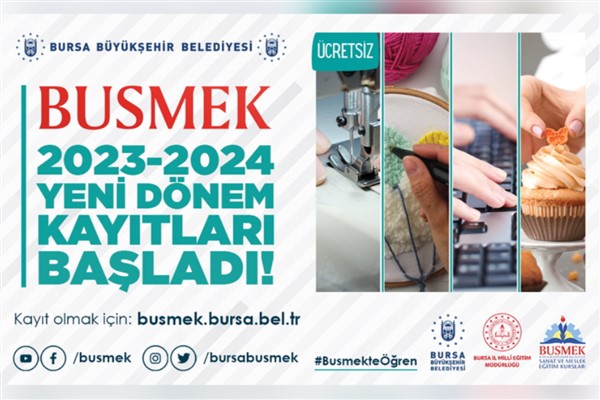 BUSMEK’te yeni dönem kayıtları başladı