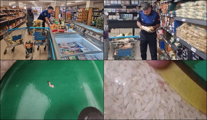 Büyükşehir Zabıta’dan Denetim, Kurtlanmış Pirinç Ele Geçirildi