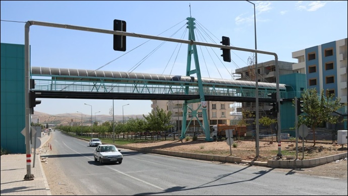 Büyükşehir'den Bozova'ya modern üst geçit-(VİDEO)