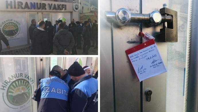 Cemaate bağlı Hiranur Vakfı mühürlendi