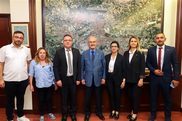 CHP ilçe başkanlarından Büyükerşen’e ziyaret