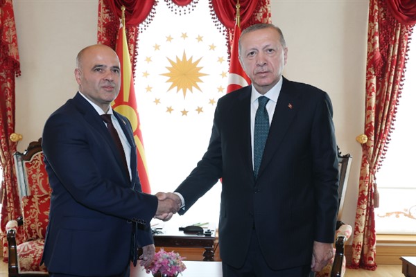 Cumhurbaşkanı Erdoğan, Kuzey Makedonya Başbakanı Kovacevski'yi kabul etti