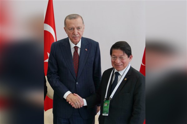 Cumhurbaşkanı Erdoğan, Nikaragua Dışişleri Bakanı Colindres'i kabul etti
