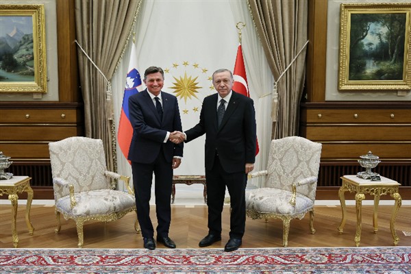 Cumhurbaşkanı Erdoğan, Slovenya Cumhurbaşkanı Pahor ile ortak basın toplantısı düzenliyor