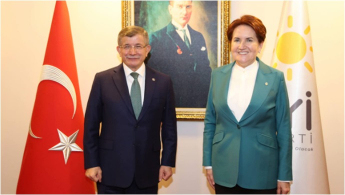 Davutoğlu'dan Akşener’e ziyaret