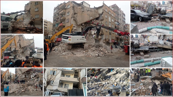 Deprem bölgesinde 60 ülkeden 6 bin 810 personel görev yapıyor