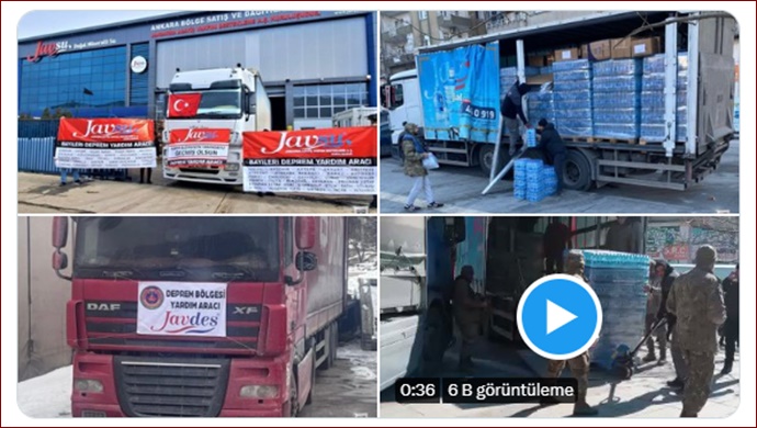 Deprem bölgesine su sevkiyatı sürüyor