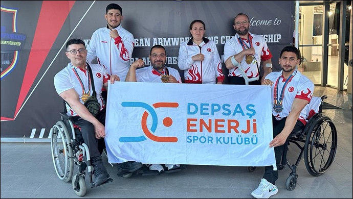 DEPSAŞ Enerji Spor Kulübü, Avrupa Bilek Güreşi Şampiyonası’ndan 16 Madalya ile Döndü