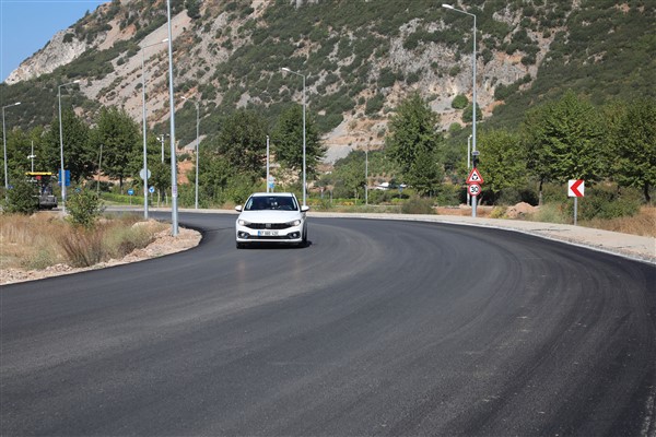 Düğerek’te sıcak asfalt çalışması tamamlandı