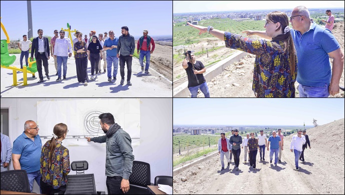 Eşbaşkan Yazar Millet Bahçesinde İncelemelerde Bulundu