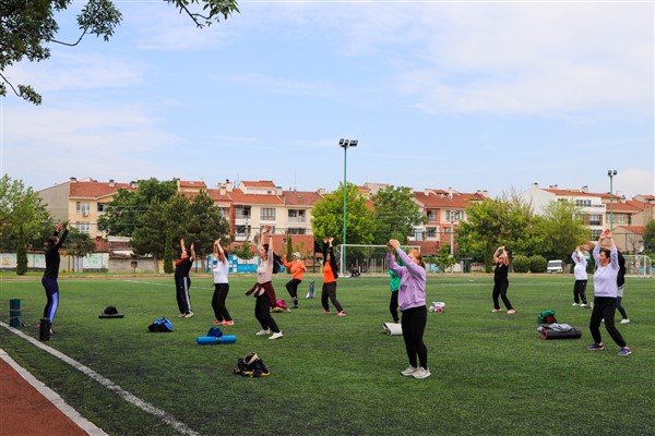 Eskişehir'de parklardaki spora ilgi büyük