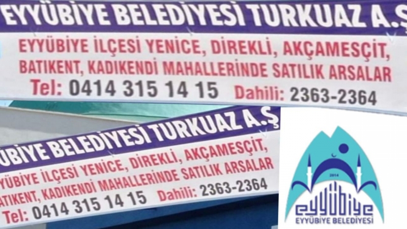 Eyyübiye Belediyesi Parsel Parsel arsa satacak