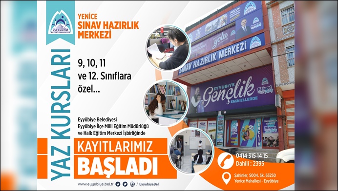Eyyübiye’de Yaz Kursları Başlıyor-(VİDEO)