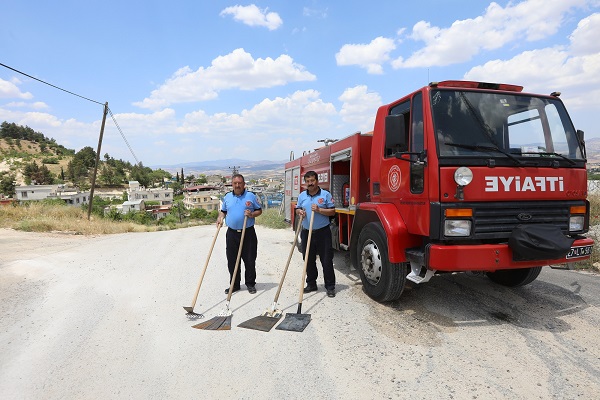 Gaziantep Büyükşehir Belediyesi yangın nöbetinde