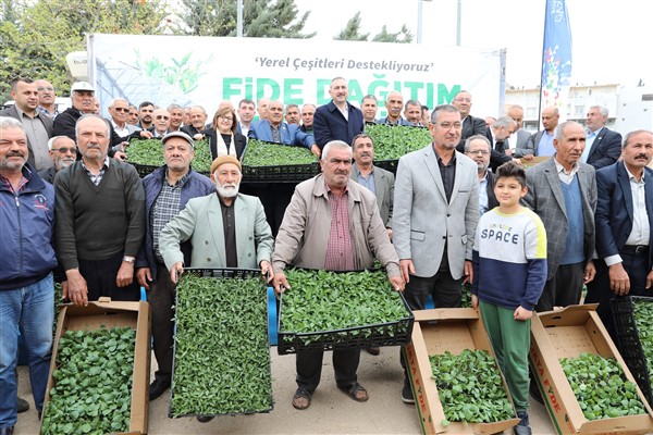 Gaziantep Büyükşehir’in çiftçiye fide desteği sürüyor