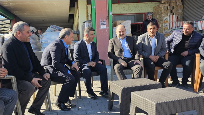 Gülpınar, Şanlıurfa Gıda Toptancıları Odası Esnafını ve Yönetimini Ziyaret Etti-(VİDEO)