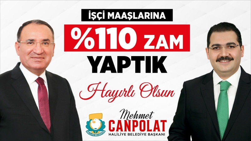 Haliliye Belediyesi İşçilerine Rekor Zam 