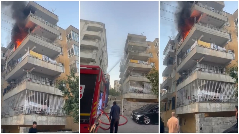 Haliliye 'deki mesken yangını korkuttu 