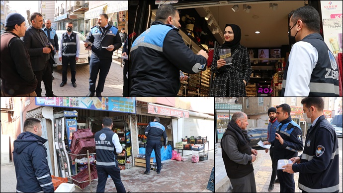 Haliliye’den Kaldırım İşgaline Broşürlü Önlem-(VİDEO)