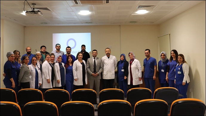 Harran Üniversitesi Hastanesinde personele diyabet eğitimi verildi