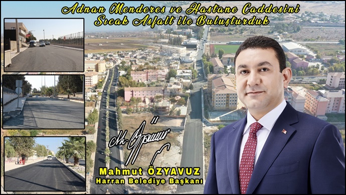 Harran’da Sıcak Asfalt Çalışmları Devam Ediyor-(VİDEO)