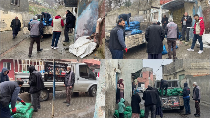 Hasene Vakfı'ndan Şanlıurfa'da yoksul ailelere kömür yardımı 