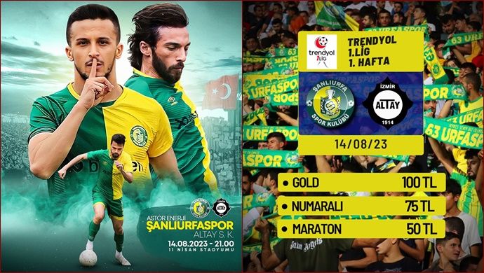 Haydi Şanlıurfaspor Altay'ı yen galibiyetle başla