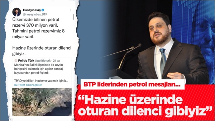 “Hazine üzerinde oturan dilenci gibiyiz”