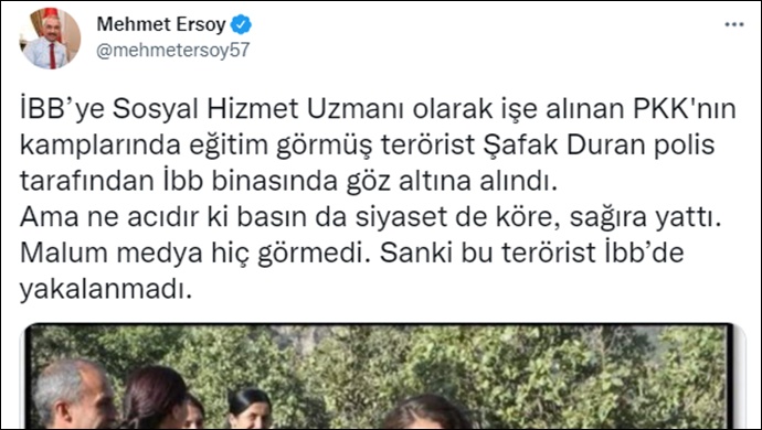 İçişleri Bakan Yardımcısı Ersoy: 