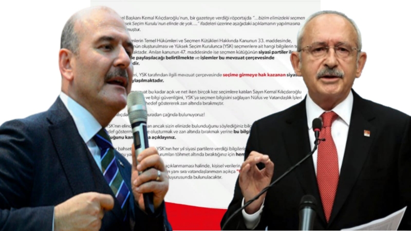 İçişleri Bakanlığı'ndan Kılıçdaroğlu'nun YSK iddiaları için açıklama