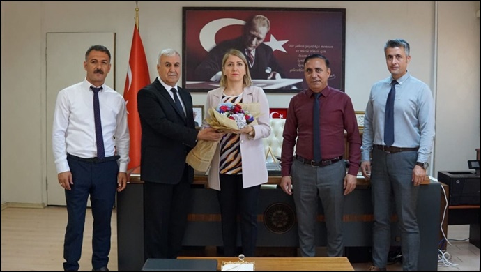 İlçe Nüfus Müdürü Değirmenci Kaymakam Çetin'i Ziyaret Etti