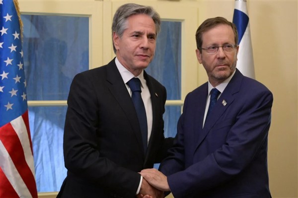 İsrail Cumhurbaşkanı Herzog'dan ABD Dışişleri Bakanı Blinken'a teşekkür 