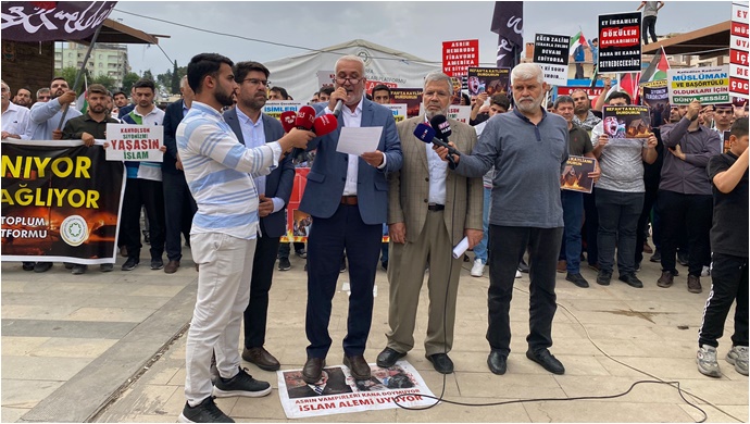 İsrail'e Şanlıurfa STK'larından sert tepki !