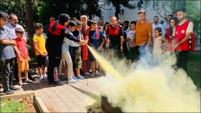 İtfaiye’den yangın tatbikatı