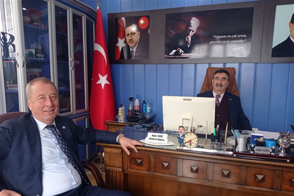  İYİ Partili Şeref, Gömü Belediye Başkanı Tekin'i ziyaret etti