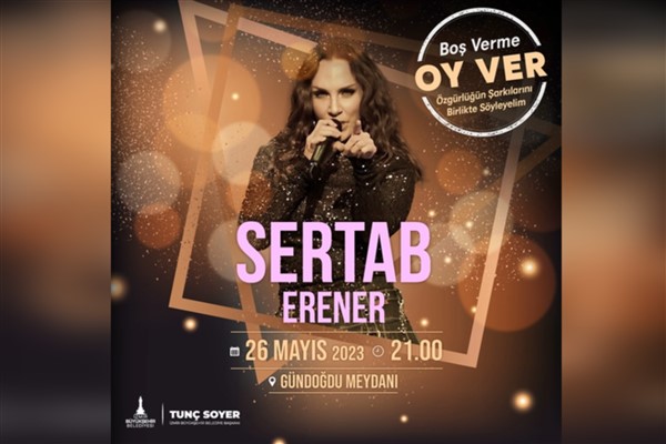 İzmir Gündoğdu Meydanı’nda Sertab Erener konseri düzenlenecek