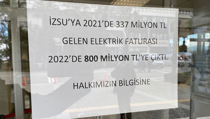 İZSU’ya 800 milyon elektrik faturası