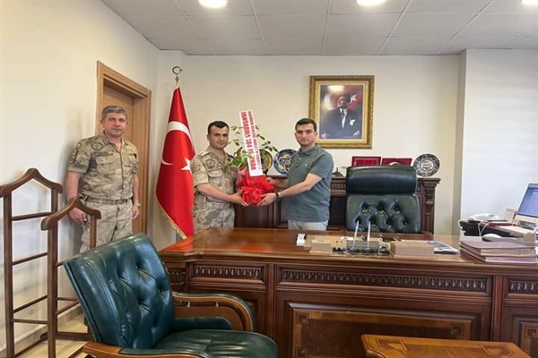 Jandarma teşkilatından Kaymakam Yeşilyurt'a ziyaret