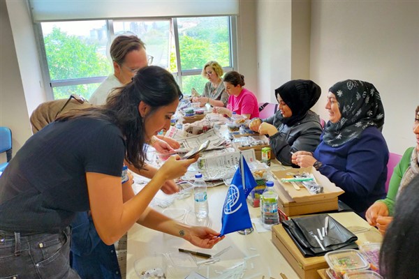 Kadınlar mozaik sanatında buluştu