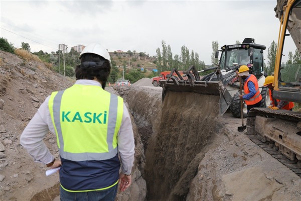 KASKİ, Germir’de 5 milyon 740 bin TL maliyet ile şebeke hatlarını yeniliyor