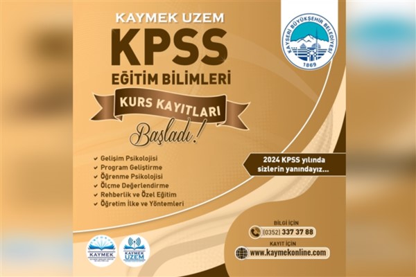 KAYMEK'te KPSS kurs kayıtları başladı