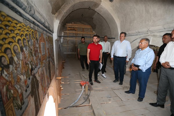 Kayseri’de İncesu Kent Müzesi’nin restorasyon çalışmaları sürüyor