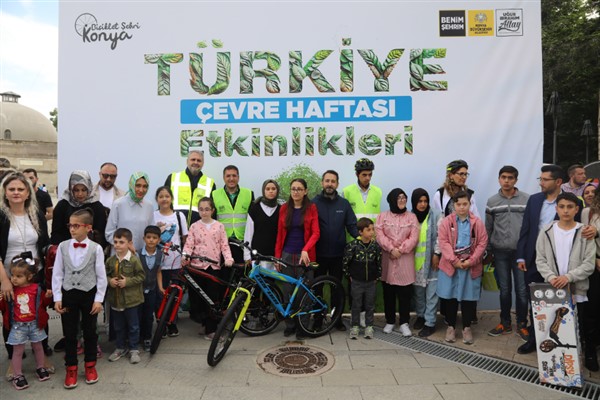 Konya'da Çevre Haftası ve Dünya Bisiklet Günü etkinliği düzenledi