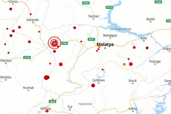 Malatya’da deprem