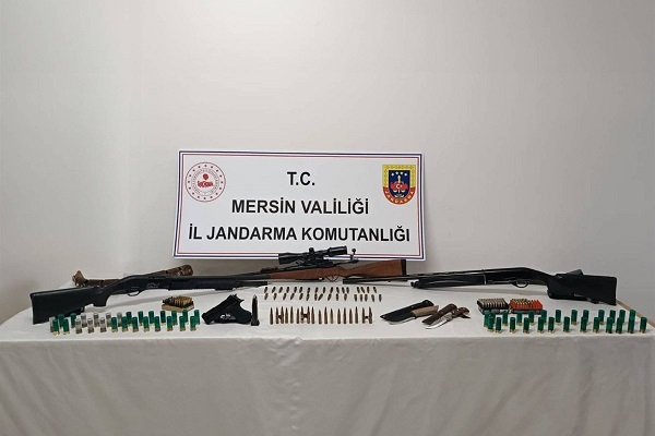 Mersin'de silah kaçakçılığı operasyonu 