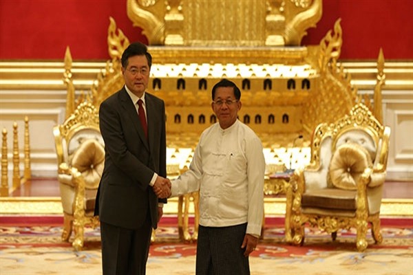 Myanmar lideri Qin Gang'ı kabul etti