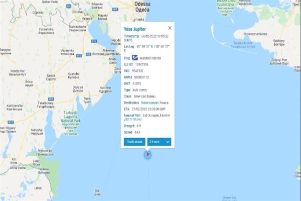 Odessa açıklarında gemiye bomba isabet ettiği iddiası