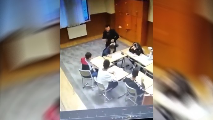 Öğrencilere şiddet uygulayan görevli tutuklandı