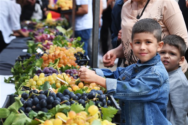 Osmangazi'de üzüm festivali yapıldı